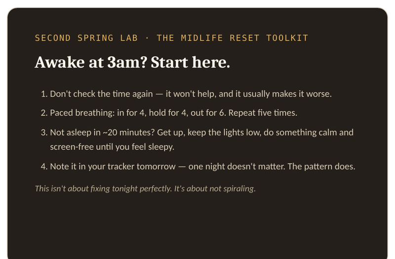 The 3AM Card, a pocket printable from the Midlife Reset Toolkit